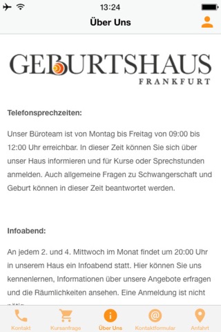 Geburtshaus Frankfurt e.V. screenshot 2