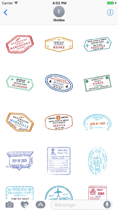 Passport Stamps World Sticker screenshot 2