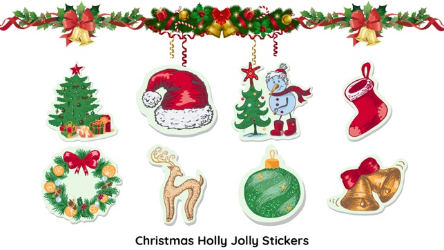 Christmas Joy Text Sticker Fun