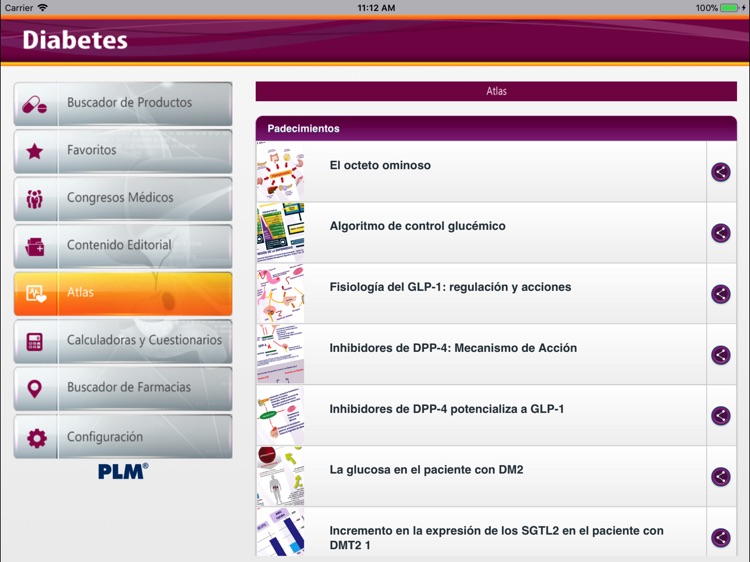 PLM Diabetes for iPad