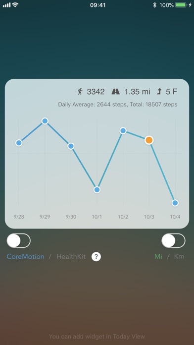 iSteps Widget screenshot1