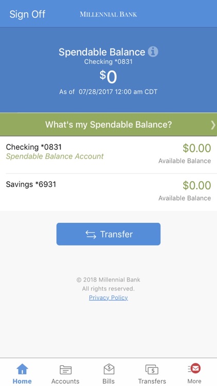 Millennial Bank Mobile