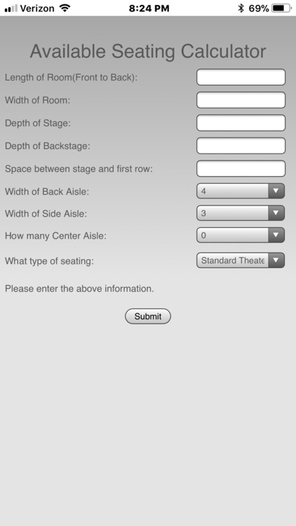 Ballroom Seating Info Edition