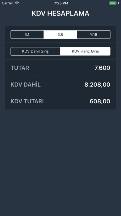 KDV - Katma Değer Oran Hesapla screenshot 2