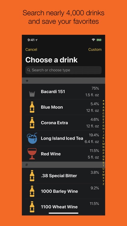 Drinks Tracker - Track drinks