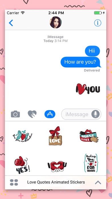 Love Quotes : Animated Sticker screenshot 2