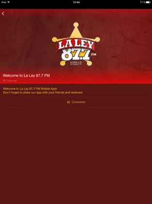 Captura 1 La Ley 87.7 iphone