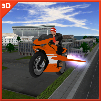 Flying Motorbike Stunt Simulation 3D