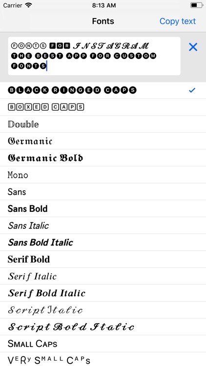 Good Fonts
