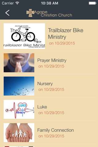 Agape Christian Church screenshot 2