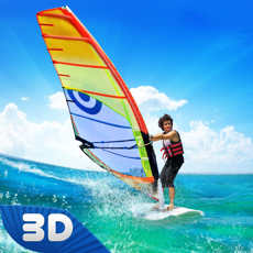 Activities of Windsurfing Summer Water Sport