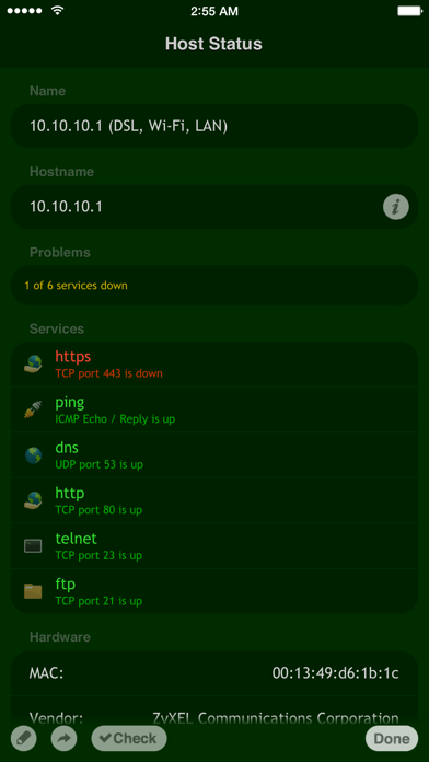 Net Status - remote server monitor Screenshot 2