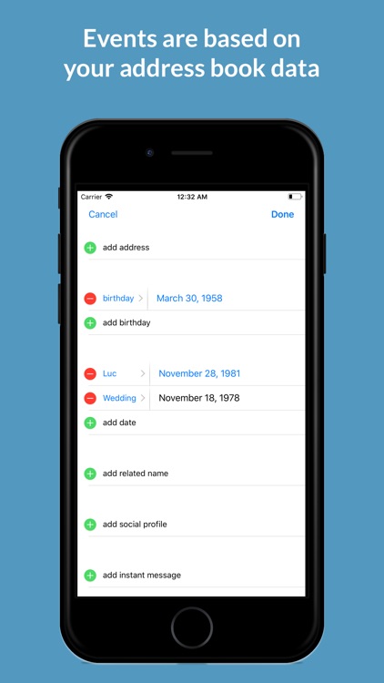 Difts-Events of your contacts screenshot-4