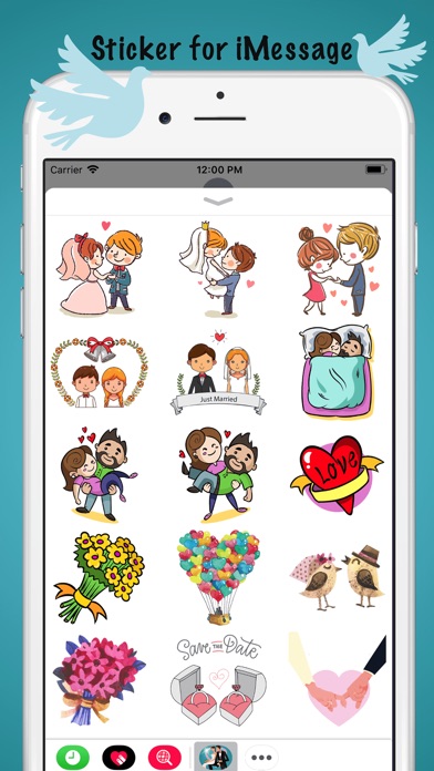 Just Married Couple Sticker screenshot 2