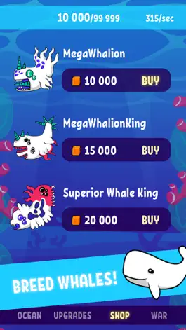 Game screenshot Blue Whale Evolution Clicker apk