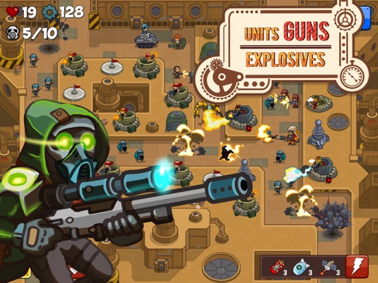 download the new for ios Tower Defense Steampunk