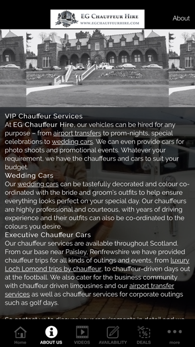 EG Chauffeur Hire screenshot 2