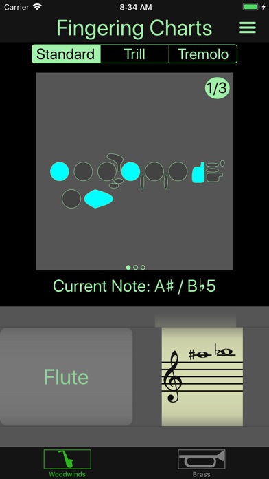Instrument Fingering Charts screenshot 2