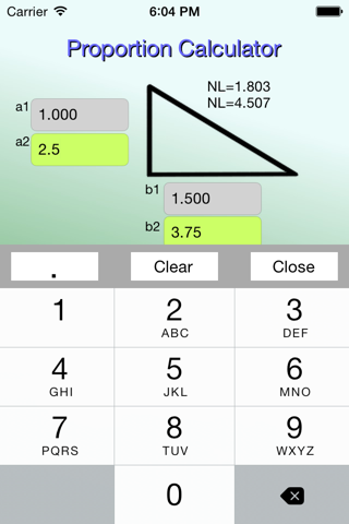 Proportion Calc screenshot 2