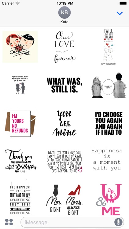 Happy Anniversary Quotes Sticker Pack screenshot-3