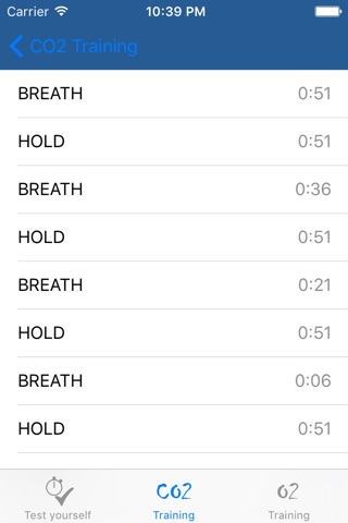 Apnea Tables Trainer screenshot 3