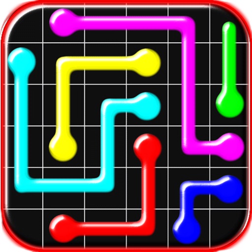 Connect colored lines - puzzle