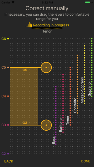 Vocal Range - Pitch Detector