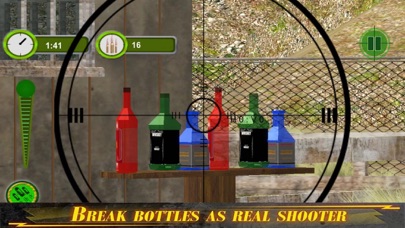 Sniper Bottles Game 3D screenshot 2