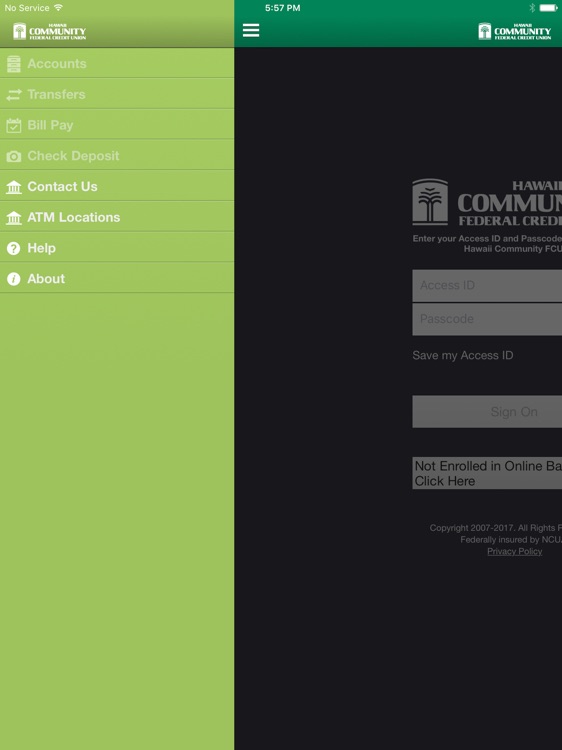 Hawaii Community FCU iPad Version