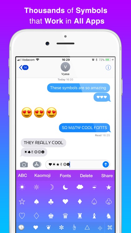 Cool Symbols Keyboard & Fonts screenshot-0