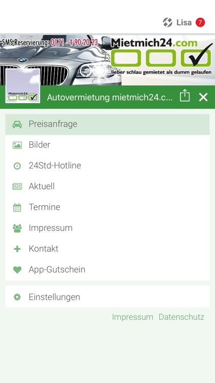 Autovermietung mietmich24.com