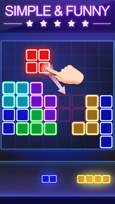 How to cancel & delete Block Puzzle -Glow Puzzle Game from iphone & ipad 1