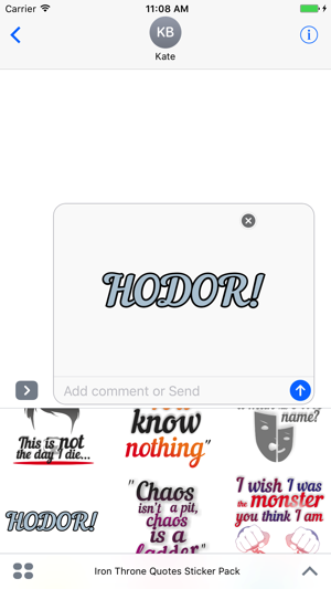 Iron Throne - Quotes Sticker Pack(圖3)-速報App