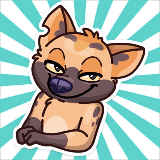 Funny Hyena Stickers iOS App