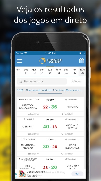 Resultados Andebol