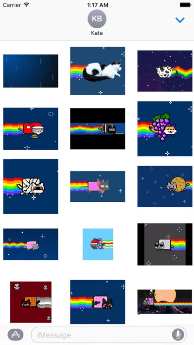 Animated Cute Nyan Cat Sticker screenshot 2