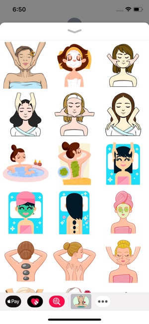 Wellness Spa Massage Stickers(圖2)-速報App