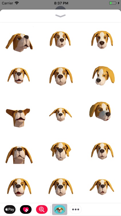 Animoji Beagle dog sticker