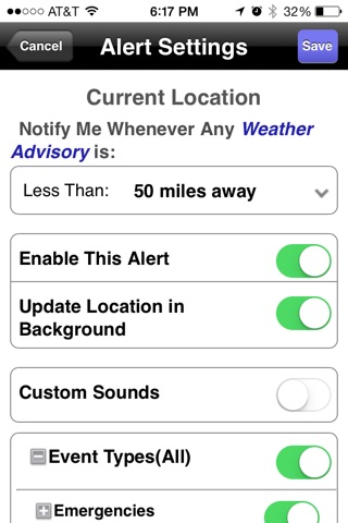 NOAA Weather Alerts screenshot 3