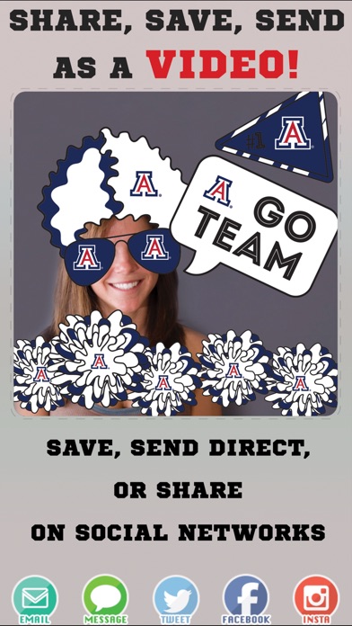 Arizona Wildcats Animated Selfie Stickers screenshot 4
