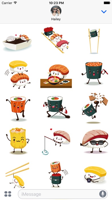 Funny Sushi Stickers screenshot 2