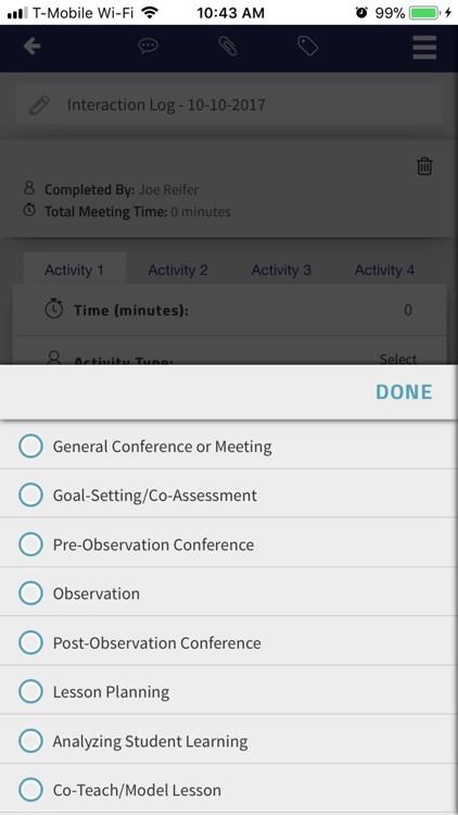 NTC Interaction Log App screenshot-4