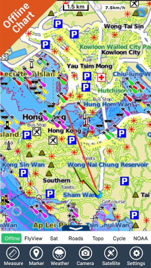 Hong Kong HD GPS Map Navigator