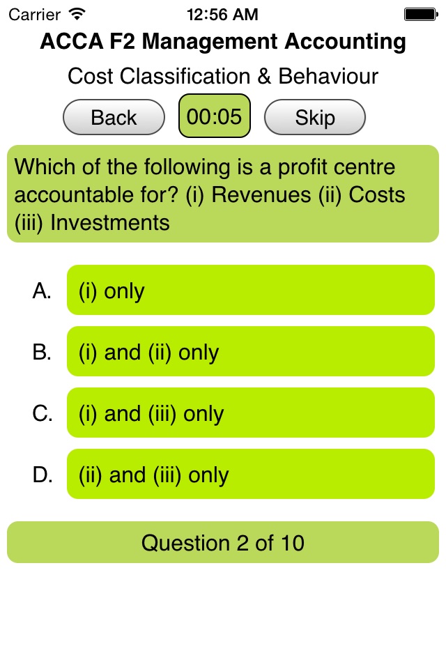 ACCA F2 Management Accounting screenshot 4