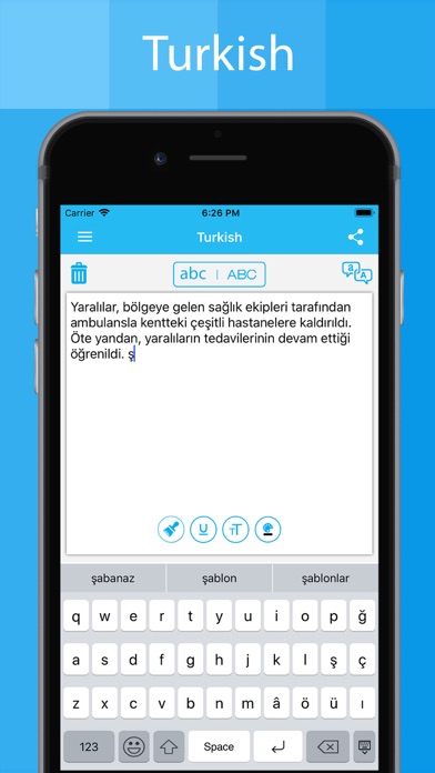 Turkish Keyboard - Translator screenshot 2