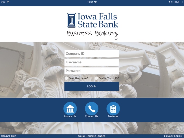 Iowa Falls State Biz for iPad