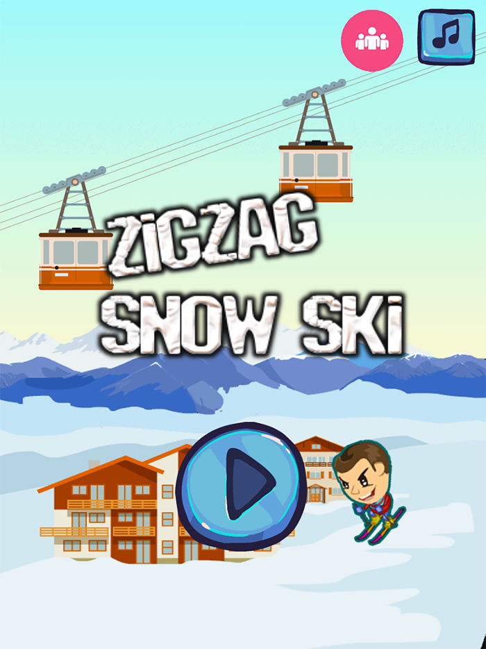 滑雪大冒险-地铁跑酷益智单机小游戏