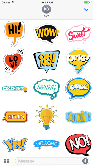 Cool symbol stickers for iMessage