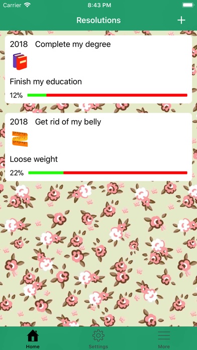 Yearly Resolutions screenshot 4