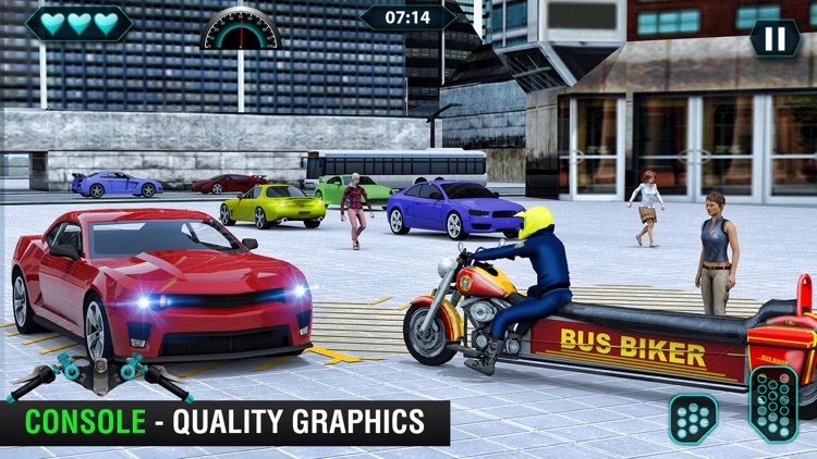 Long BusBike Rescue Driving 3D screenshot-0
